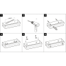 Полка для душа прямая LEMARK SHELF LINE 300 мм черный 9772050