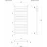 Полотенцесушитель электрический LEMARK UNIT П16 LM45116EBL 500x1100, левый/правый, черный