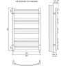 Полотенцесушитель водяной LEMARK ATLANTISS LM32810R П10 500x800