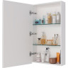 Шкаф зеркальный LEMARK UNIVERSAL 45х80 см 1 дверный, петли слева, цвет корпуса белый глянец LM45ZS-U