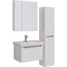 Тумба LEMARK BUNO MINI 70 см под раковину, подвесная, 1 ящик, белый глянец LM05BM70T